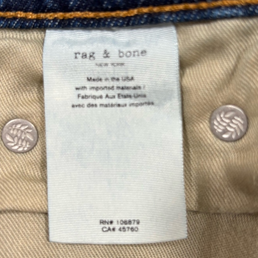 Rag & Bone New York Cambria Denim Cutoff DRE Shorts Sz 23 - Picture 5 of 12